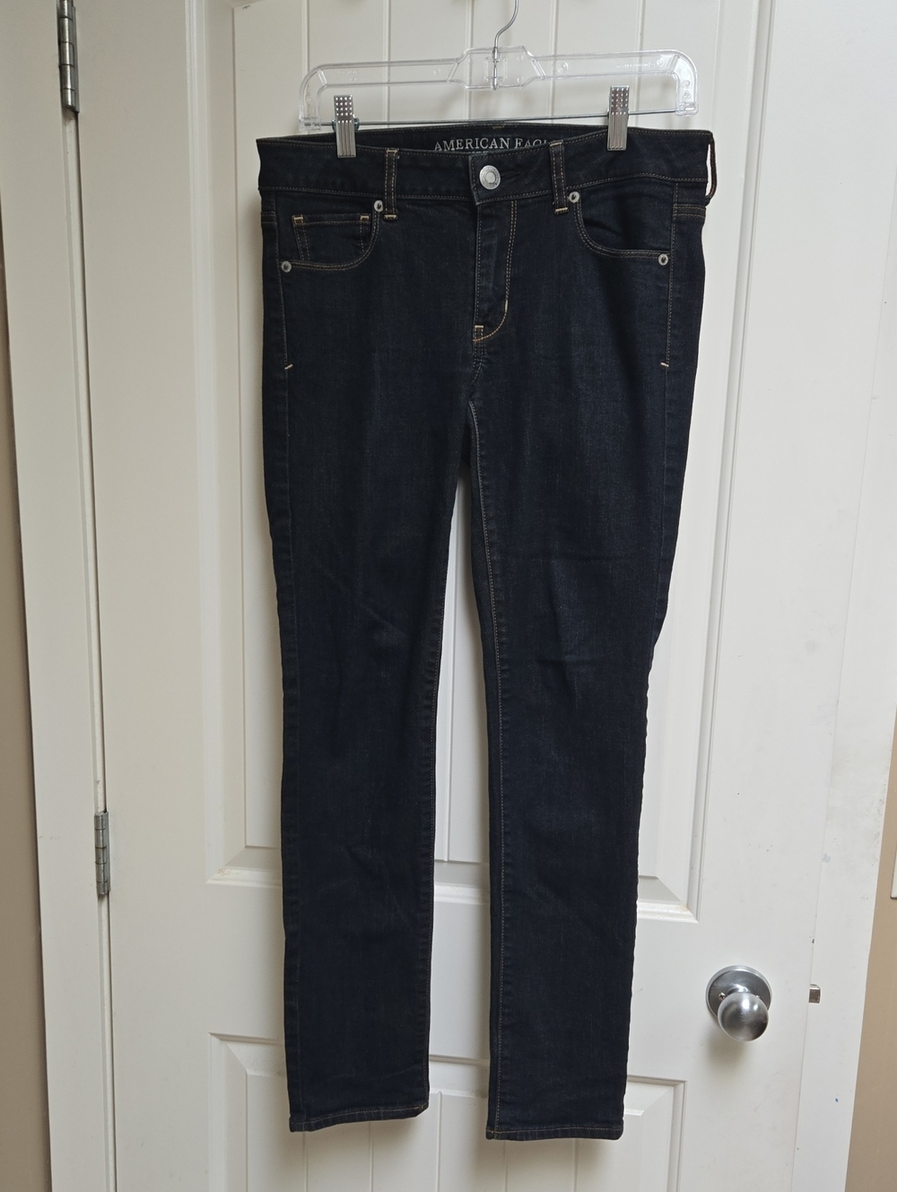 American Eagle Outfitters Black Skinny Superstretch Cotton Jeans Women's Size 8